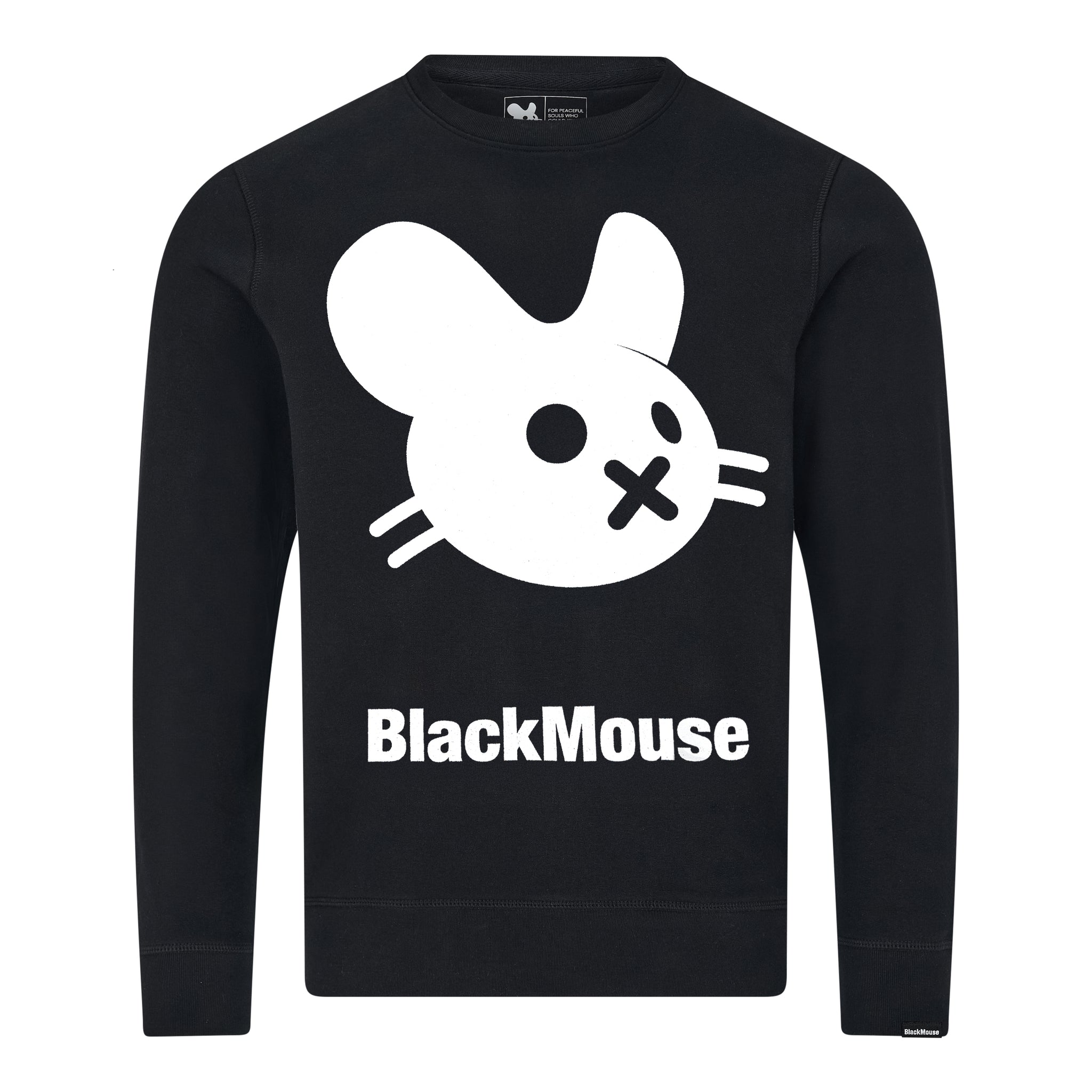 Gents Big BlackMouse Organic Sweat Black