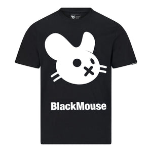 Gents Big BlackMouse Organic T-Shirt Black