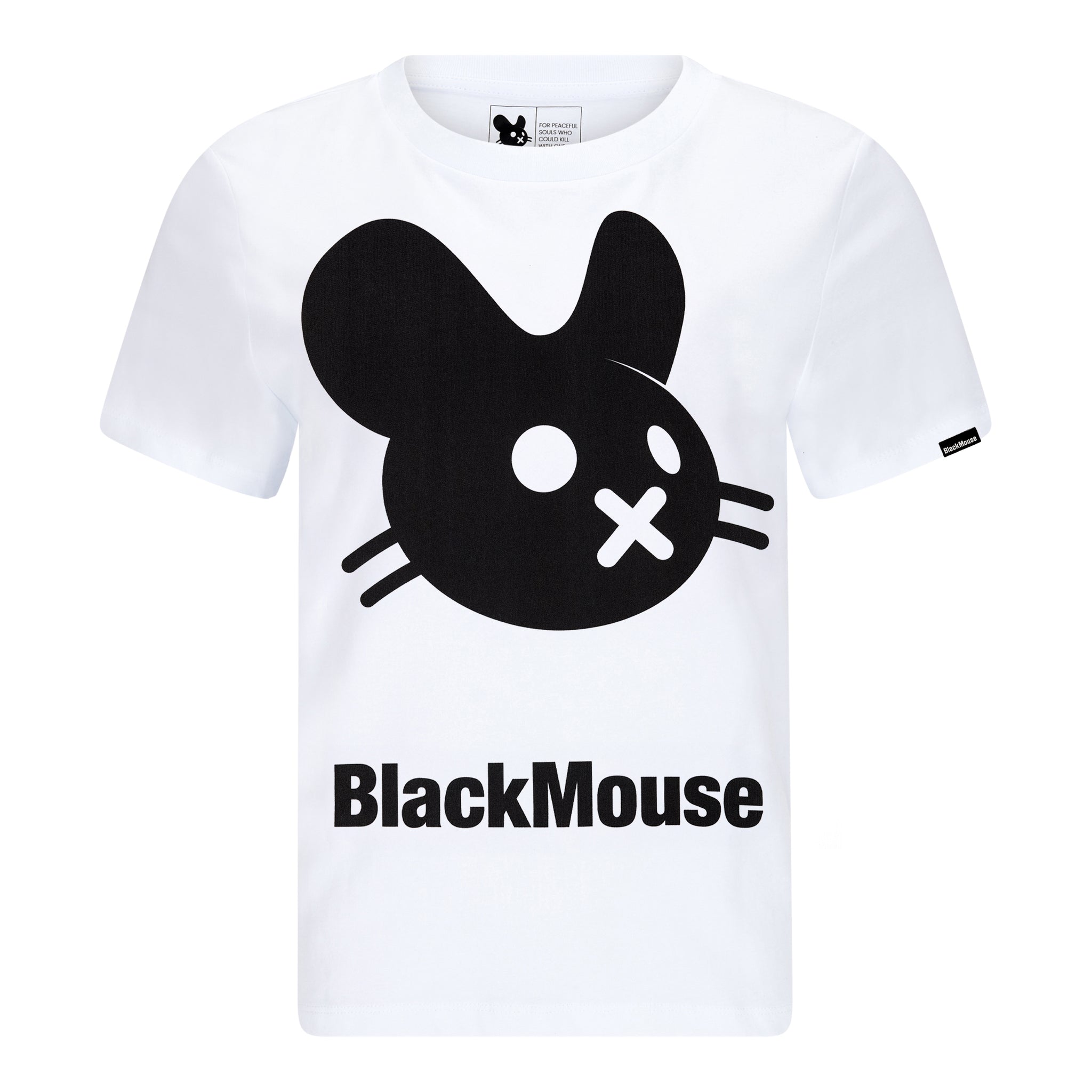 Gents Big BlackMouse Organic T-Shirt White
