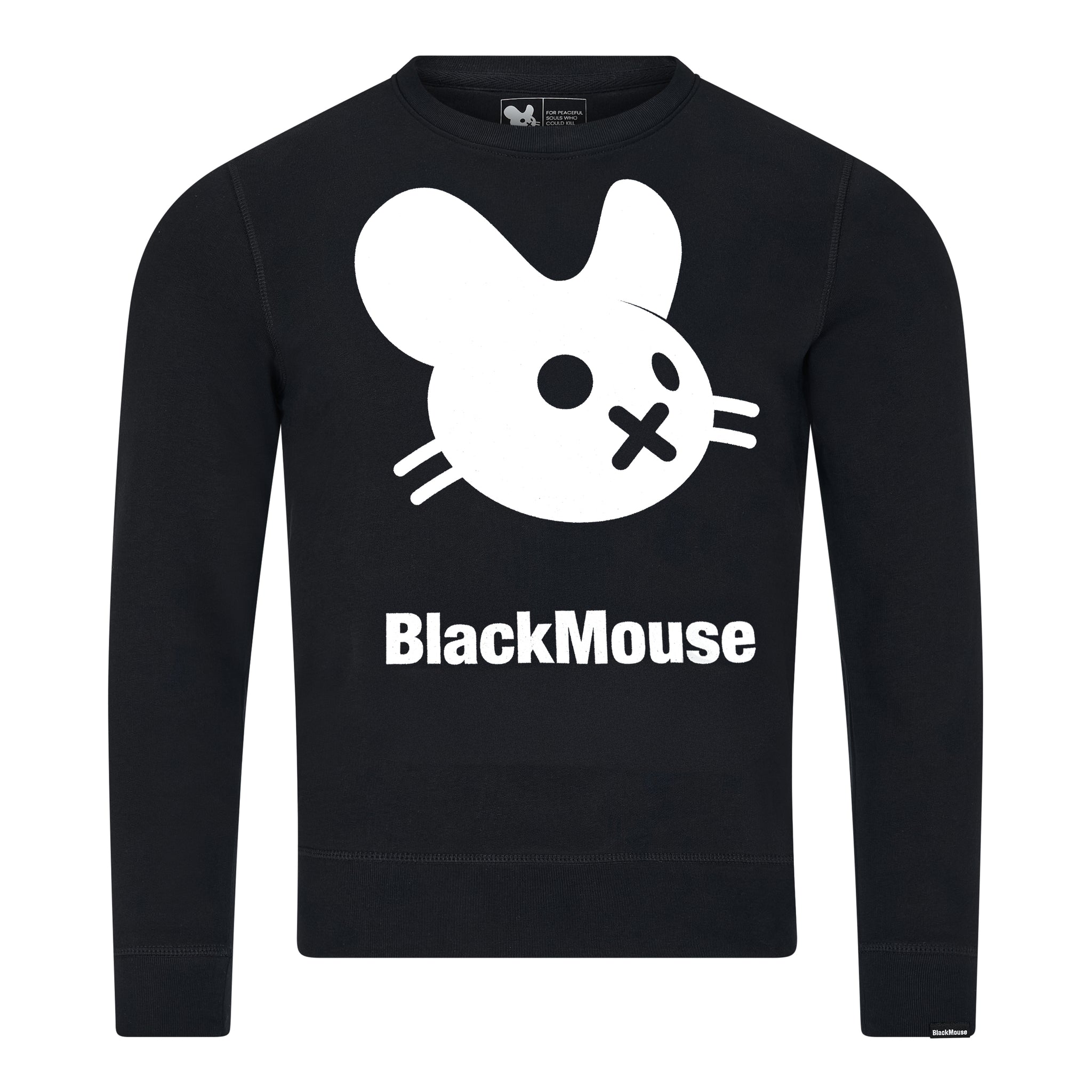 Lady's Big BlackMouse Organic Sweat Black