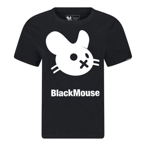 Lady's Big BlackMouse Organic T-Shirt (Regular Fit) Black