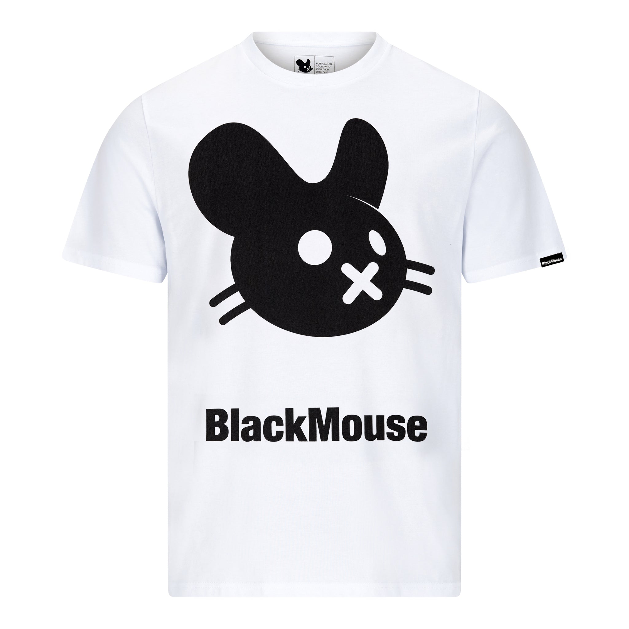 Lady's Big BlackMouse Organic T-Shirt (Regular Fit) White