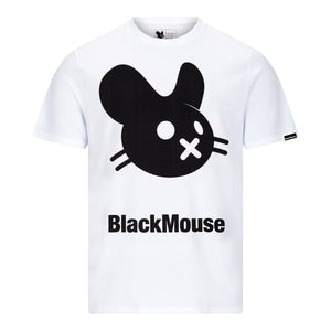 Lady's Big BlackMouse Organic T-Shirt (Regular Fit) White